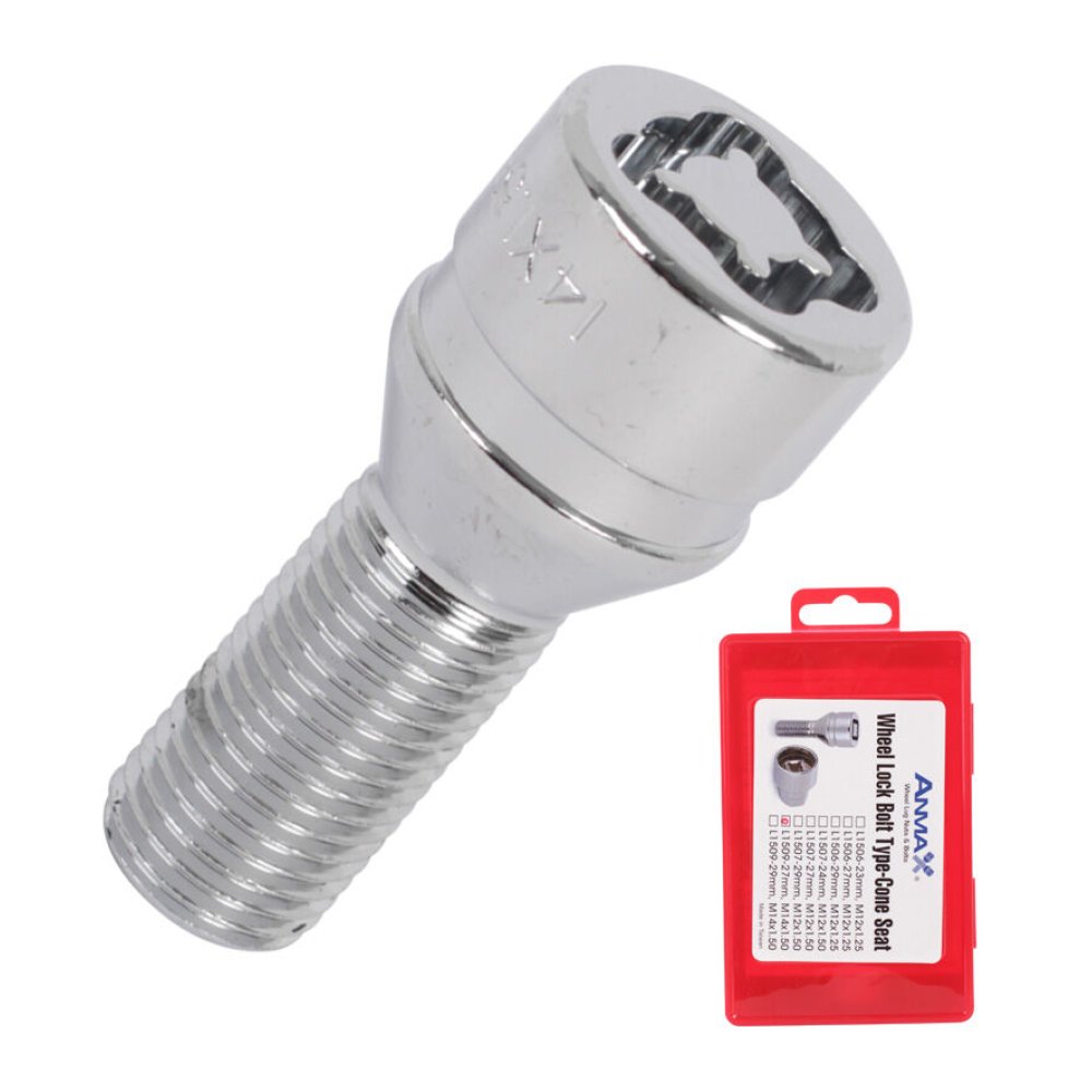 Anmax Болт секретный Anmax 14х1,5х27 4+2 17/19 Конус 1509