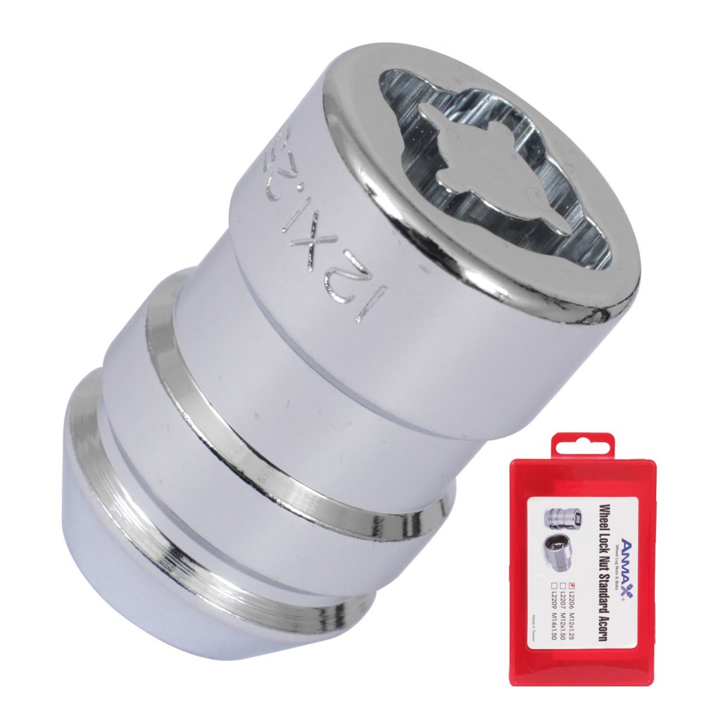 Anmax Гайка секретная Anmax 12х1,25х35 4+2 19/21мм конус L2206