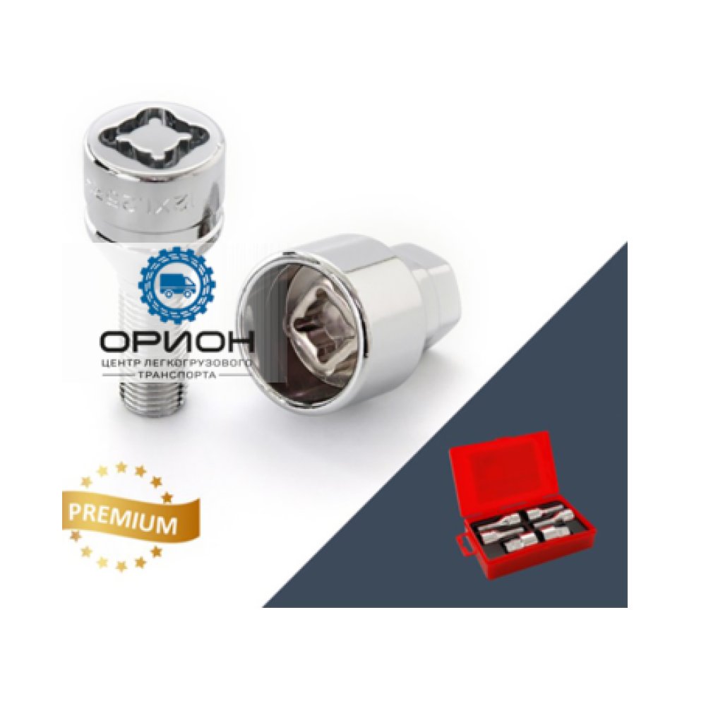 Болт секретный М14x1,5 (54/29) Конус CH 4+2 ключа, L1509