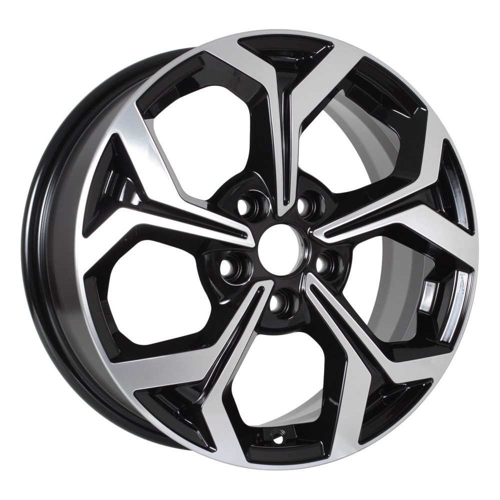 KDW K _Ceed CD Black_Front_Polished 6.5x16 5x114.3 ET50 D67.1