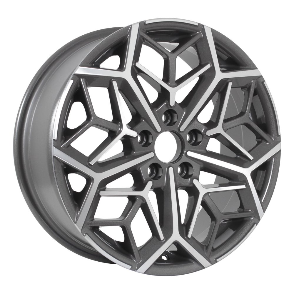 KDW K x7 Grey_Front_Polished 7x17 5x114.3 ET50 D67.1