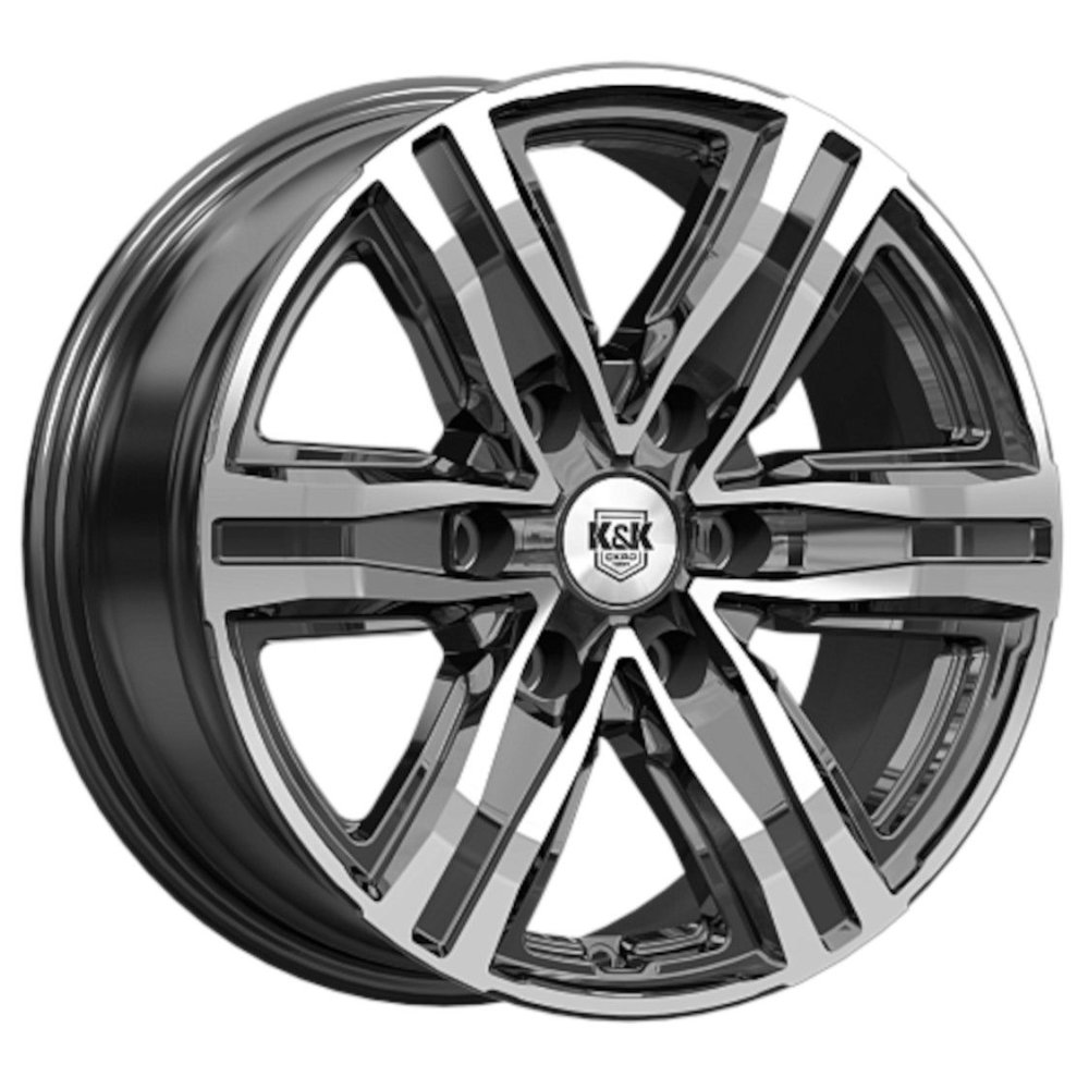 КиК R8 КС1174 Алмаз черный Fb 7.5x17 6x139.7 ET36 D100.1