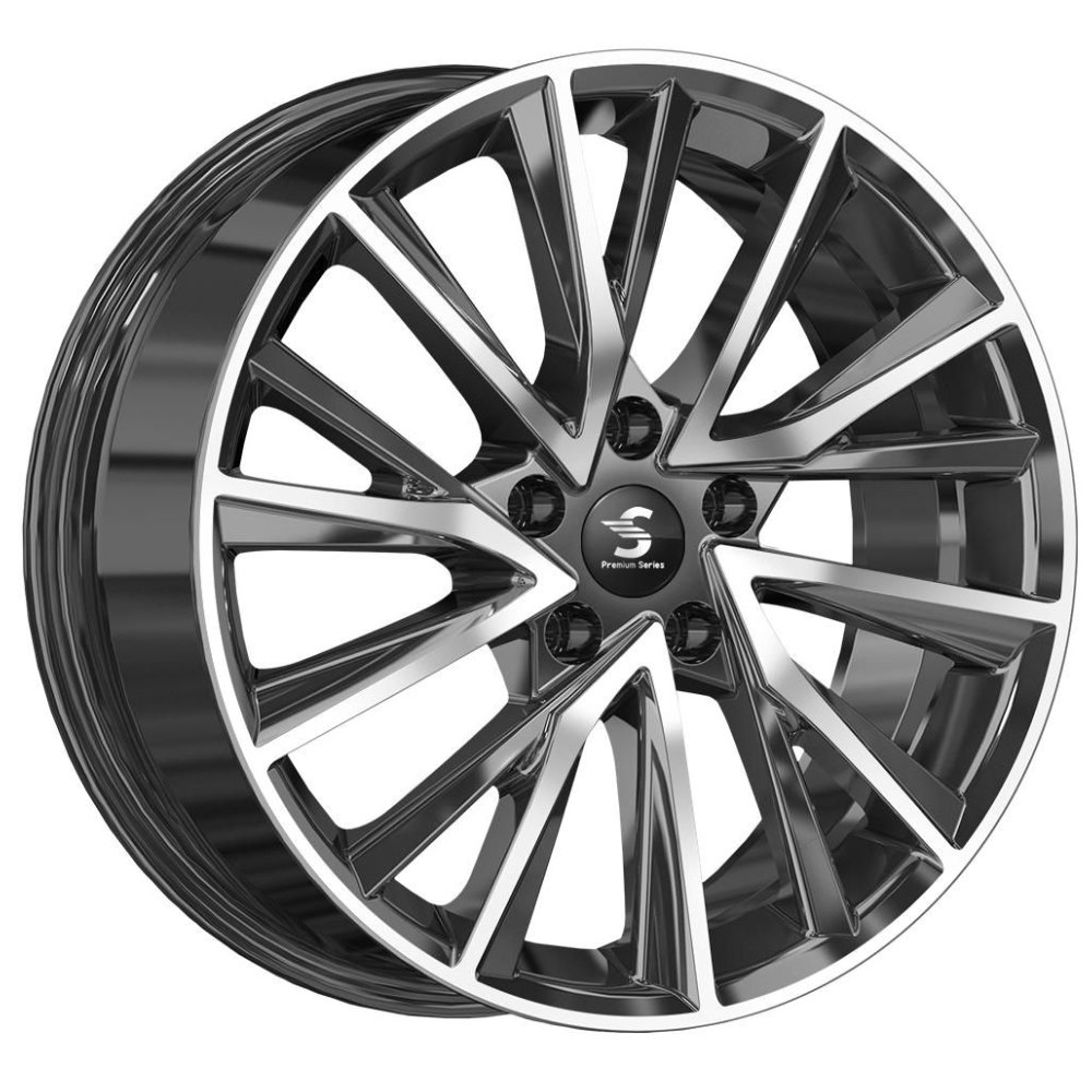 СКАД Premium КР010 Diamond Black Gris Fb 7.5x18 5x108 ET36 D65.1