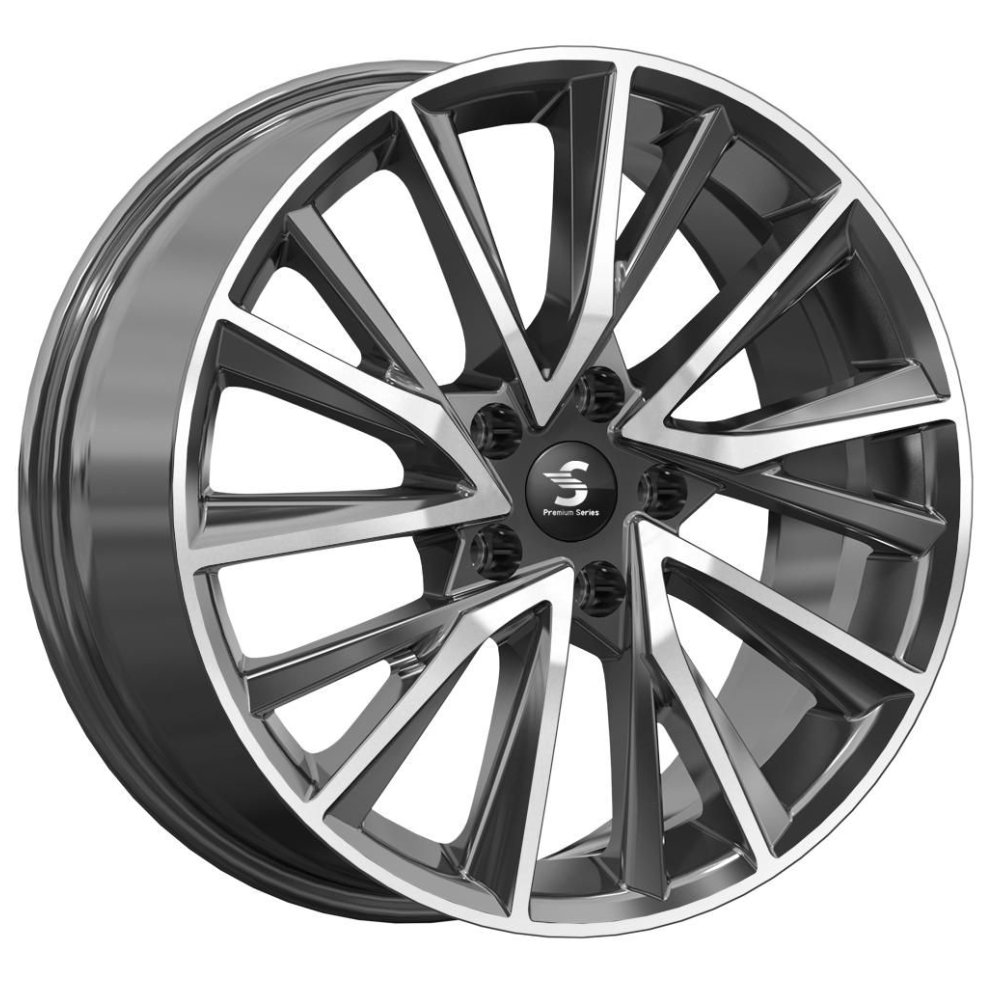 СКАД Premium КР010 Diamond gloss graphite <С> Fb 7.5x18 5x108 ET47 D60.1