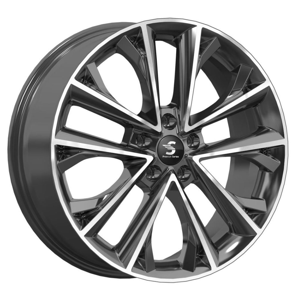 СКАД Premium КР012 Diamond gloss graphite <С> Fb 7x18 5x108 ET33 D60.1