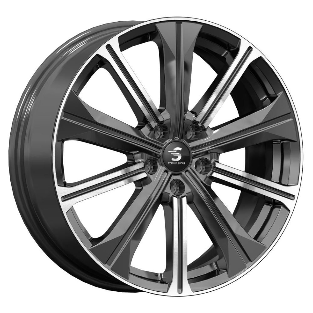 СКАД Premium КР013 Diamond Black Gris <С> Fb 7x19 5x108 ET36 D65.1