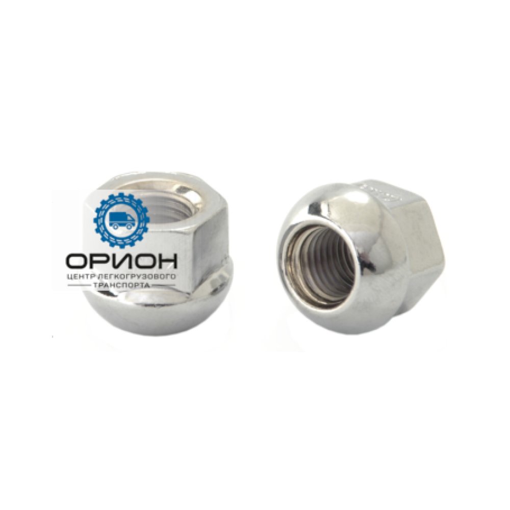 Гайка М12x1,25 (18) hex19 открытая Сфера R12 CH, H-226S