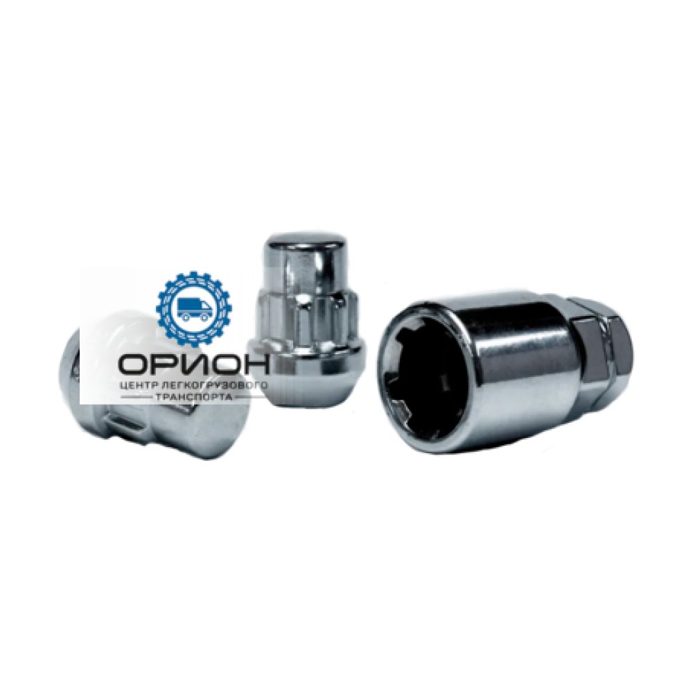 Гайка секретная М12x1,5 (32) Конус CH 4+2 ключа, H-20705SP